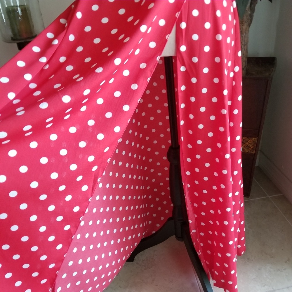 NEW Red and White Polka Dot Maxi Dress - Picture 6 of 6